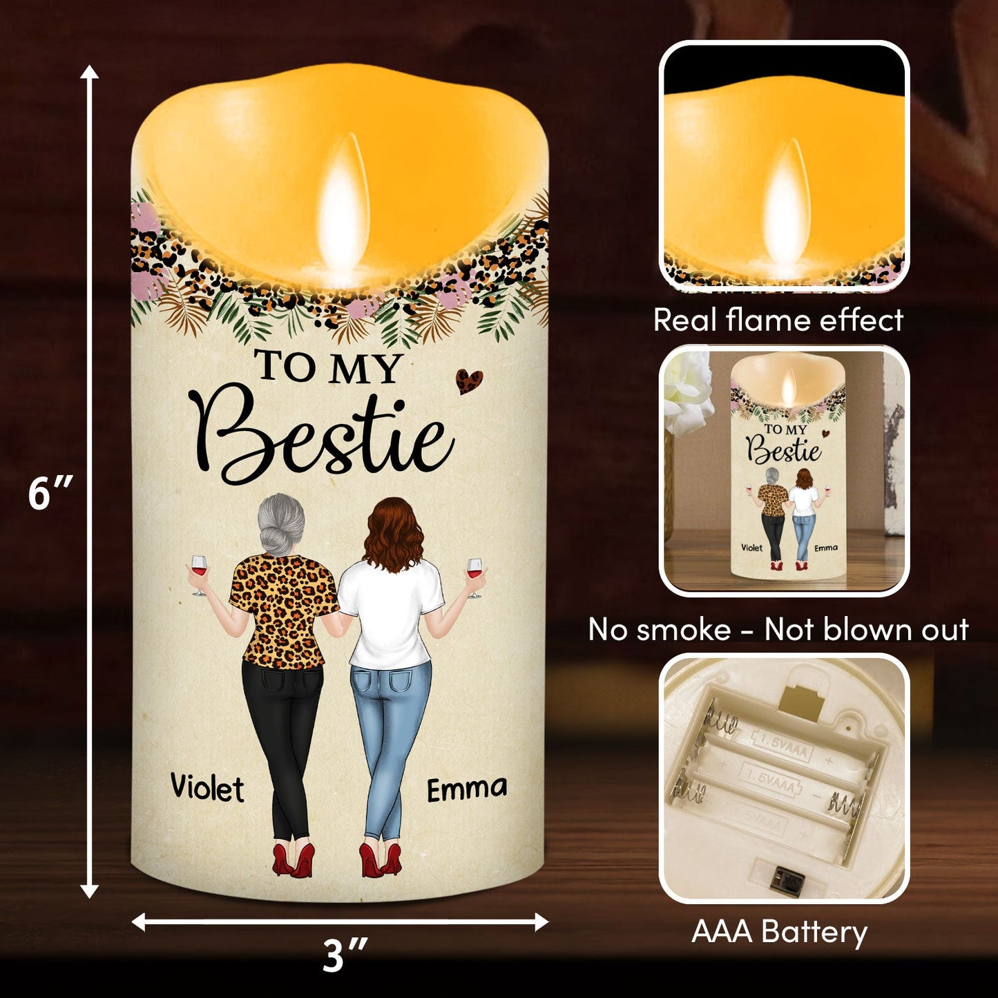 You Are My Soul Sister - Personalized Custom LED Candle