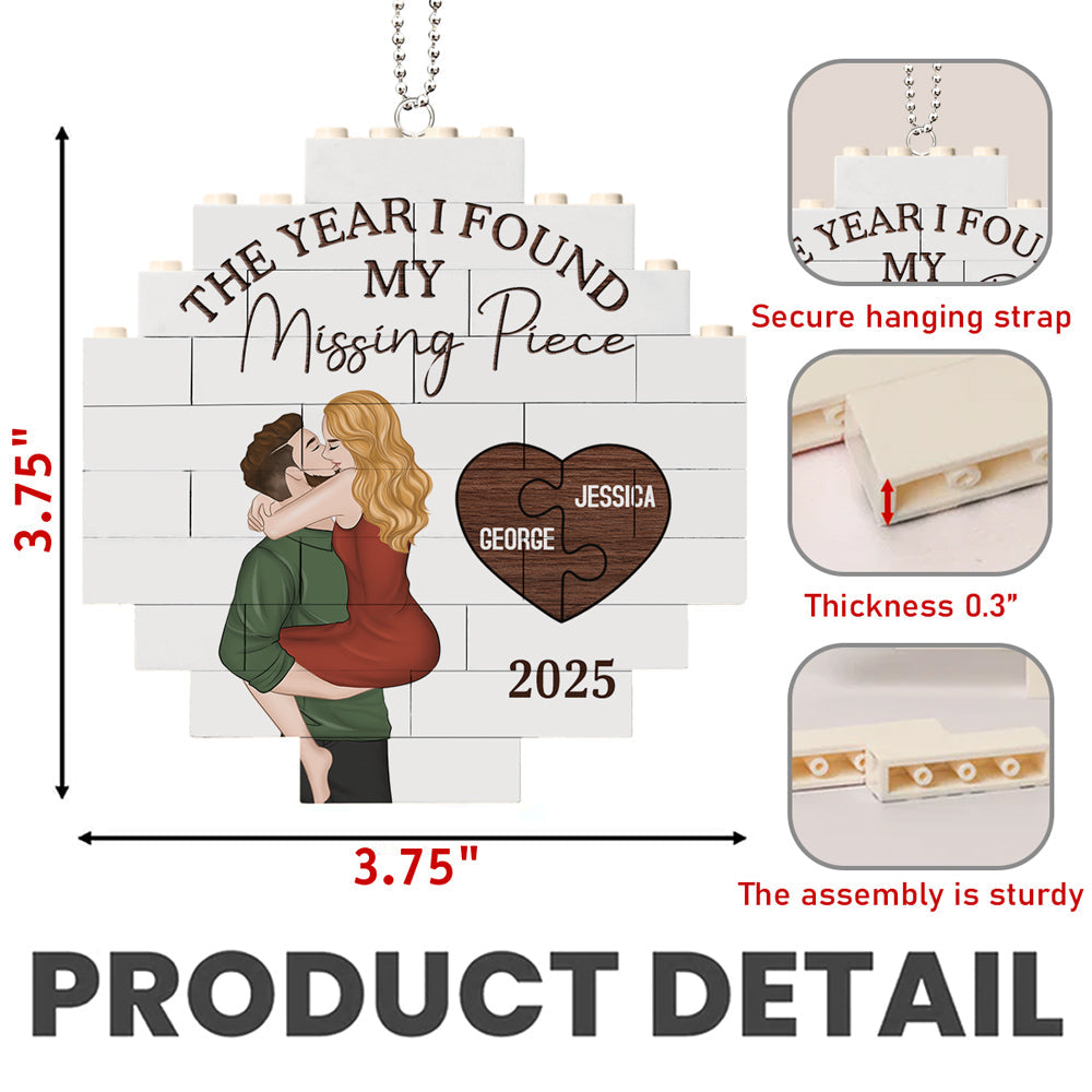 My Missing Piece - Personalized Custom Puzzle Car Ornament