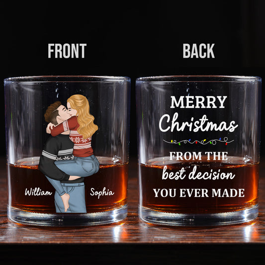 Best Decision - Personalized Custom Whiskey Glass