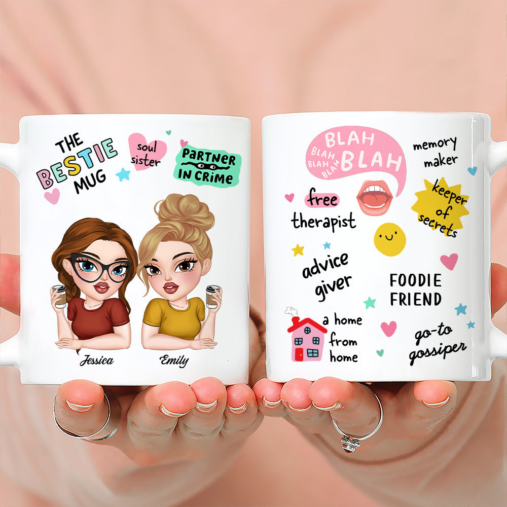 My Free Therapist For Life - Personalized Custom Coffee Mug