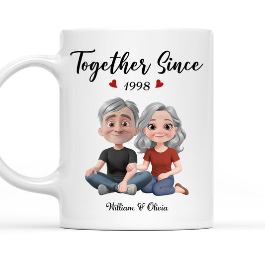 Together Since Husband Wife - Personalized Custom Coffee Mug