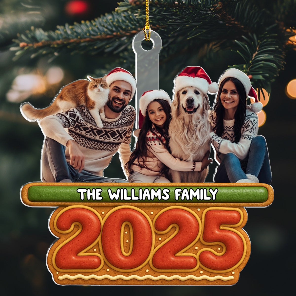 Our Family Cookies Photo - Personalized Custom Acrylic Ornament