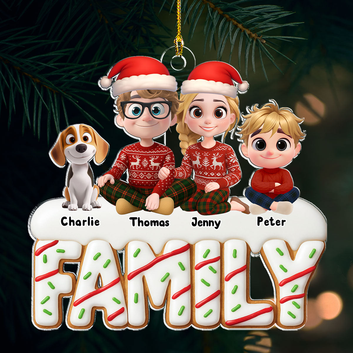 Sweetest Christmas Ever - Personalized Custom Acrylic Ornament