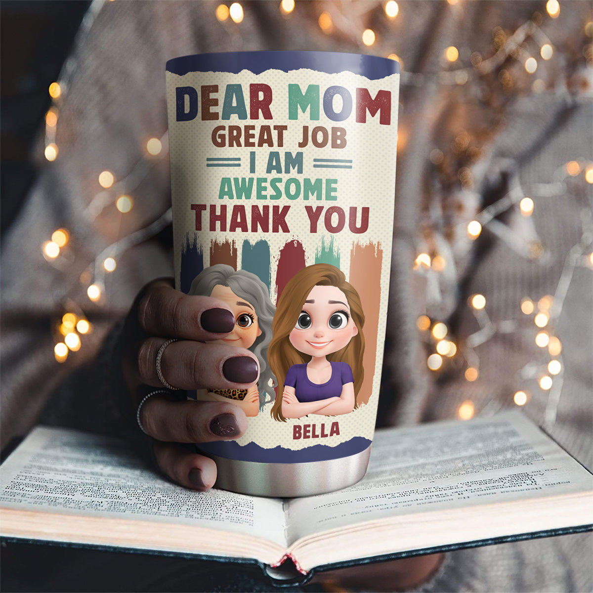 Dear Mom We Are Awesome Thank You - Personalized Custom Tumbler