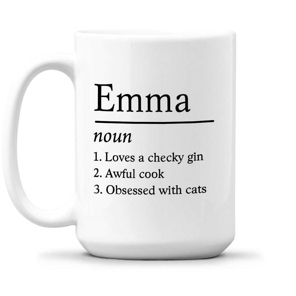 Definition Mug - Personalized Custom Coffee Mug