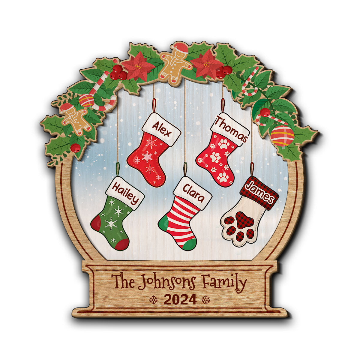 Christmas Funny Stockings - Personalized Custom Car Visor Clip