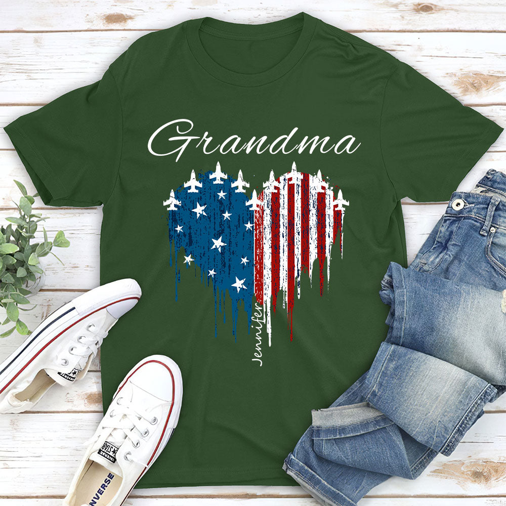 Independence Day Grandma - Personalized Custom Shirt