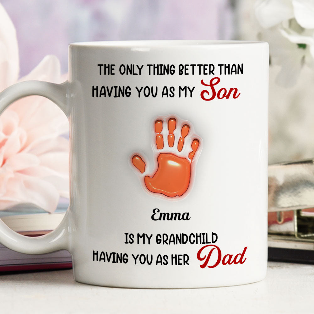 Having You As My Son - Personalized Custom 3D Inflated Effect Mug