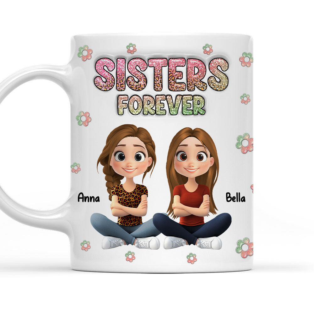 Always My Bestfriend Cartoonize - Personalized Custom 3D Inflated Effect Mug