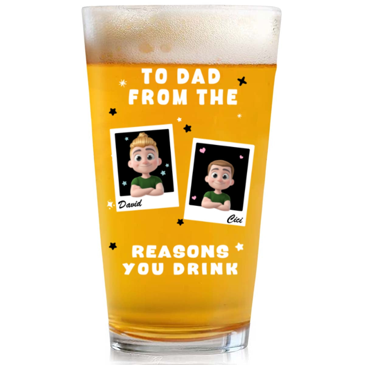 Best Daddy - Personalized Custom Beer Glass