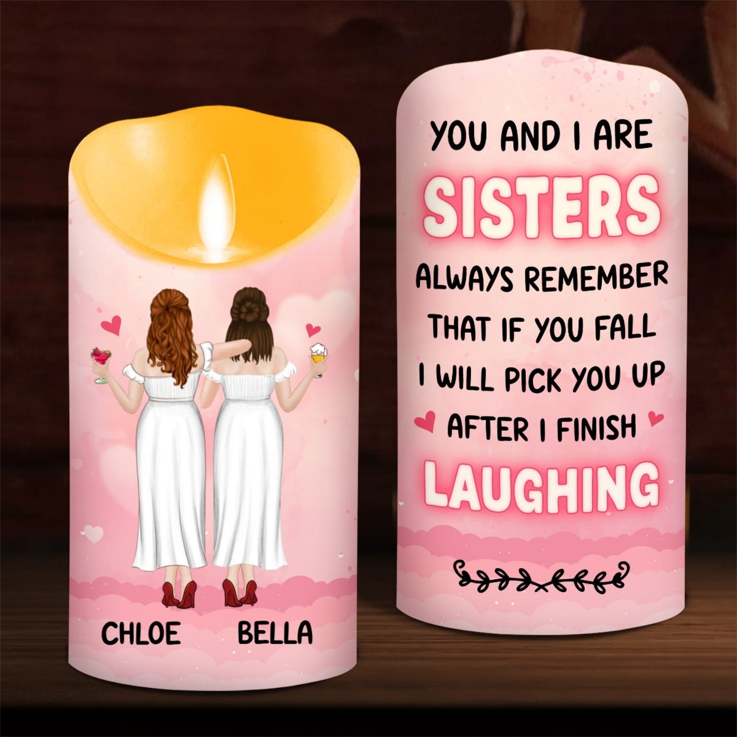 You And I - Personalized Custom LED Candle