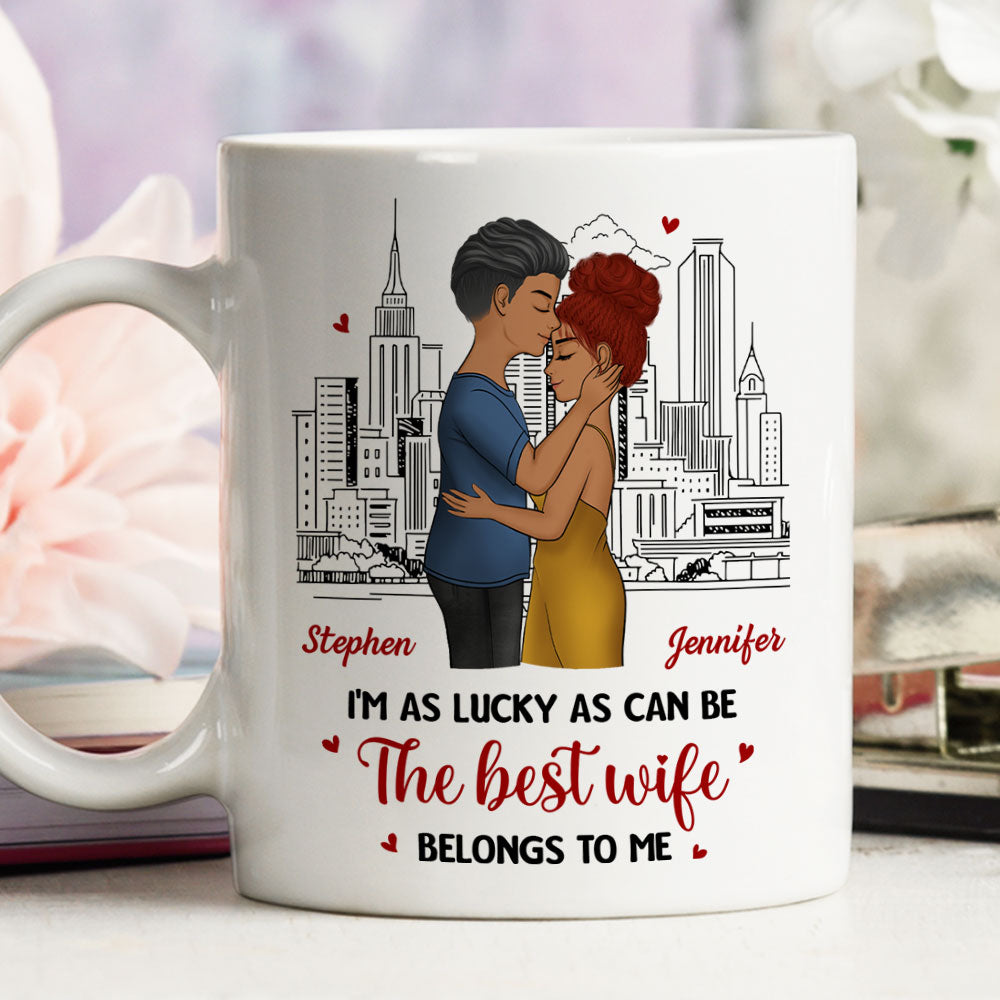 As Lucky As Can Be - Personalized Custom Coffee Mug