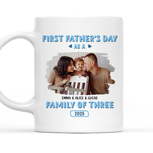 First Father Day Photo - Personalized Custom Coffee Mug