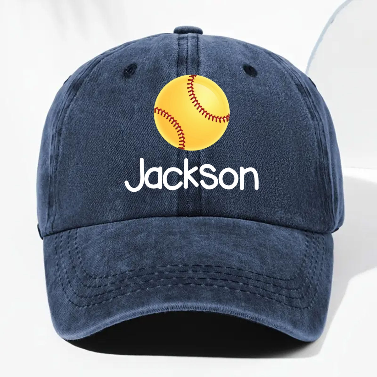 The Winner - Personalized Custom Vintage Washed Denim Cap