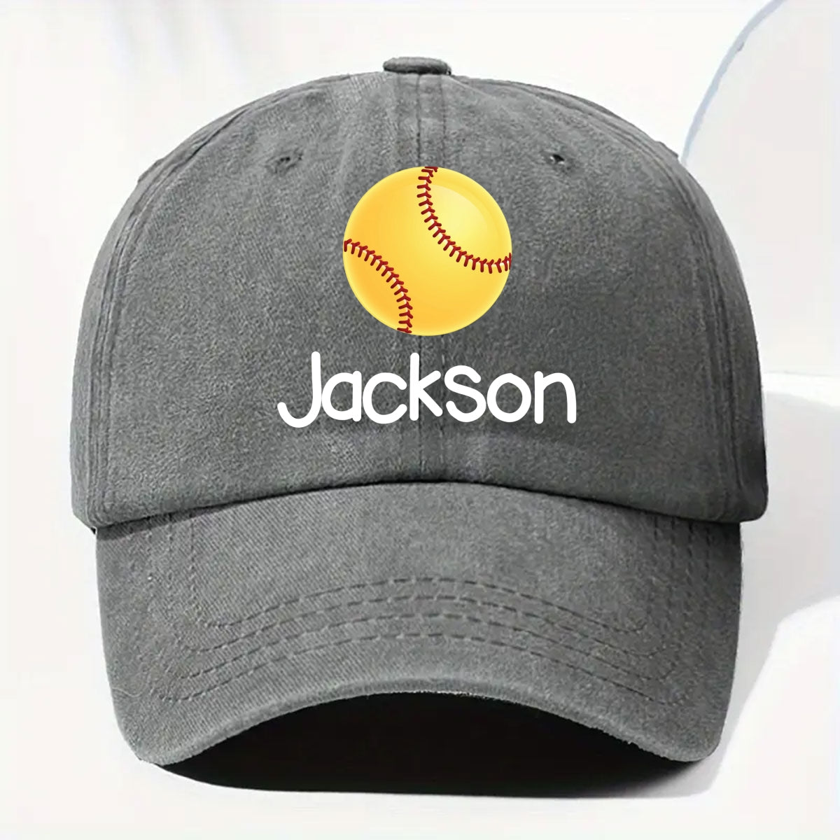 The Winner - Personalized Custom Vintage Washed Denim Cap