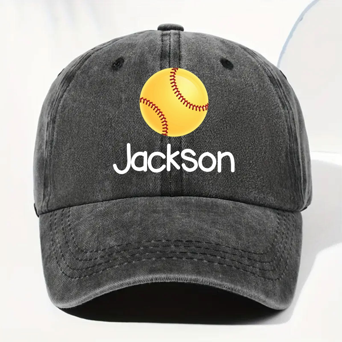 The Winner - Personalized Custom Vintage Washed Denim Cap