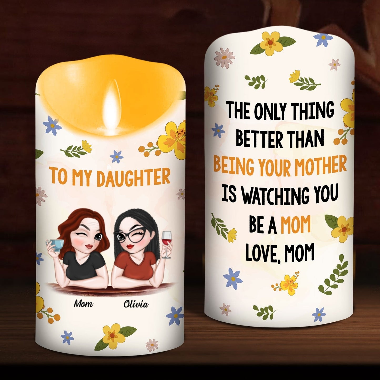 Watching You - Personalized Custom LED Candle