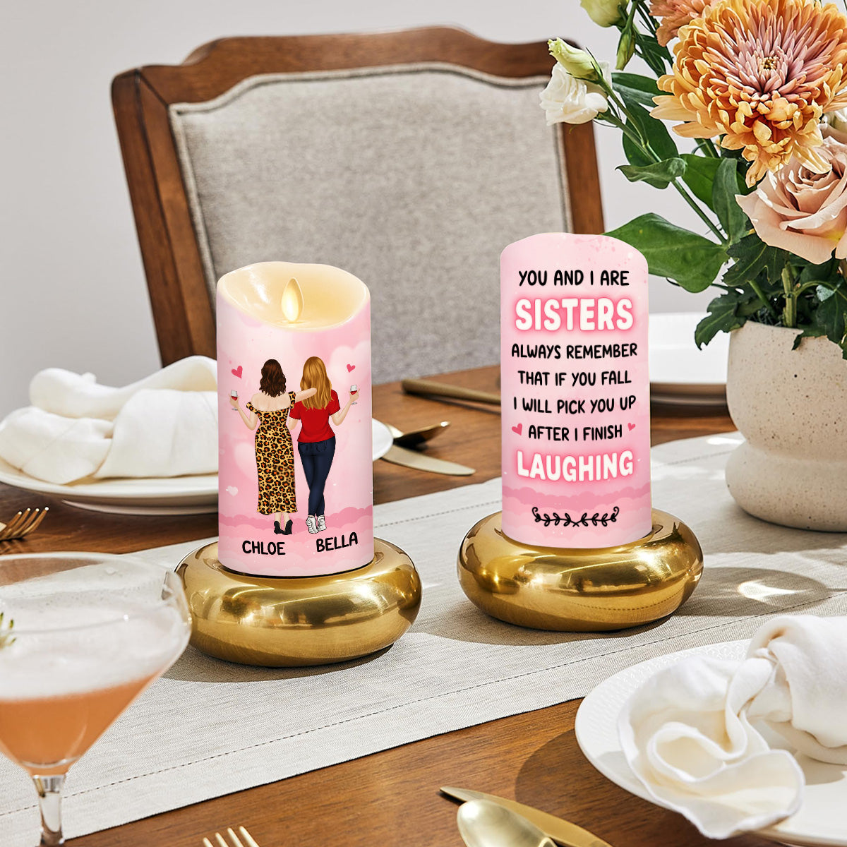 You And I - Personalized Custom LED Candle