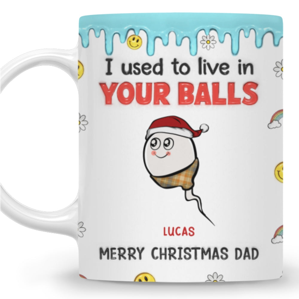 We Used to Hang Out in Your Balls - Personalized Custom 3D Inflated Effect Mug