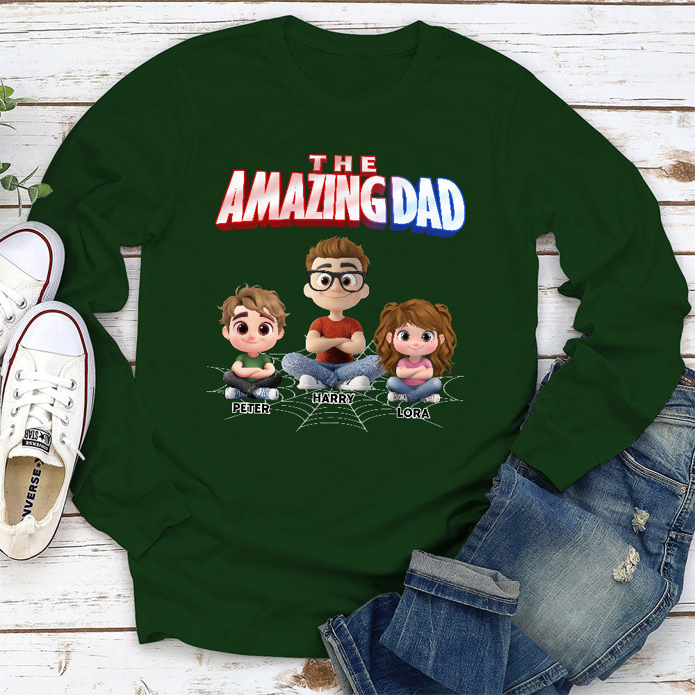 The World Best Amazing Dad - Personalized Custom Shirt