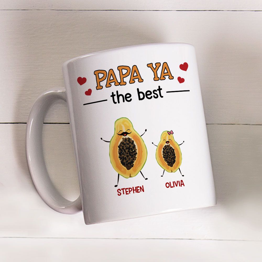 Papaya The Best - Personalized Custom Coffee Mug