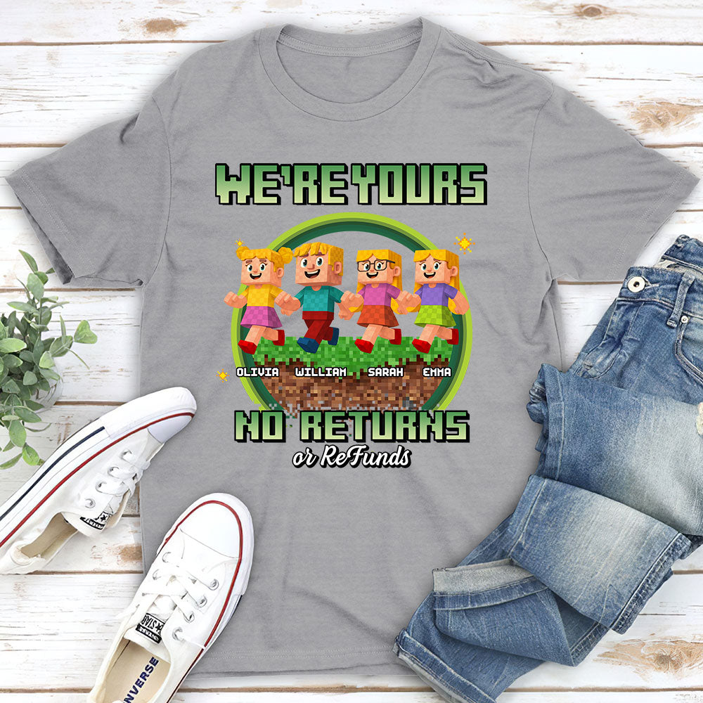 Pixelated Love For Dad - Personalized Custom Shirt