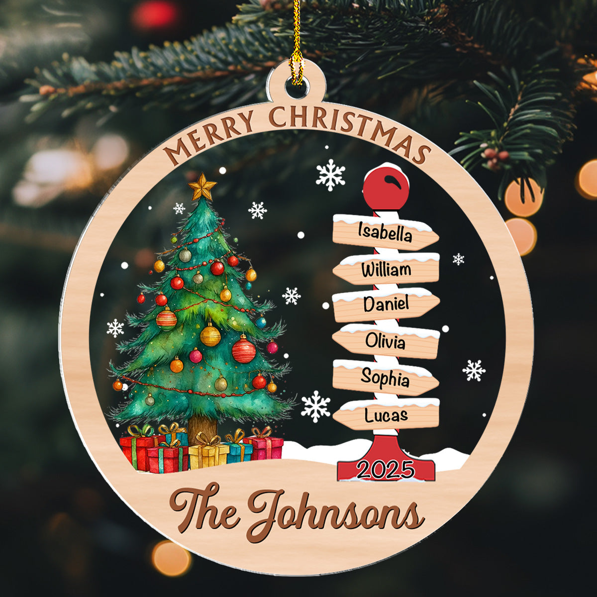 Home Is Where We Belong - Personalized Custom Acrylic Ornament