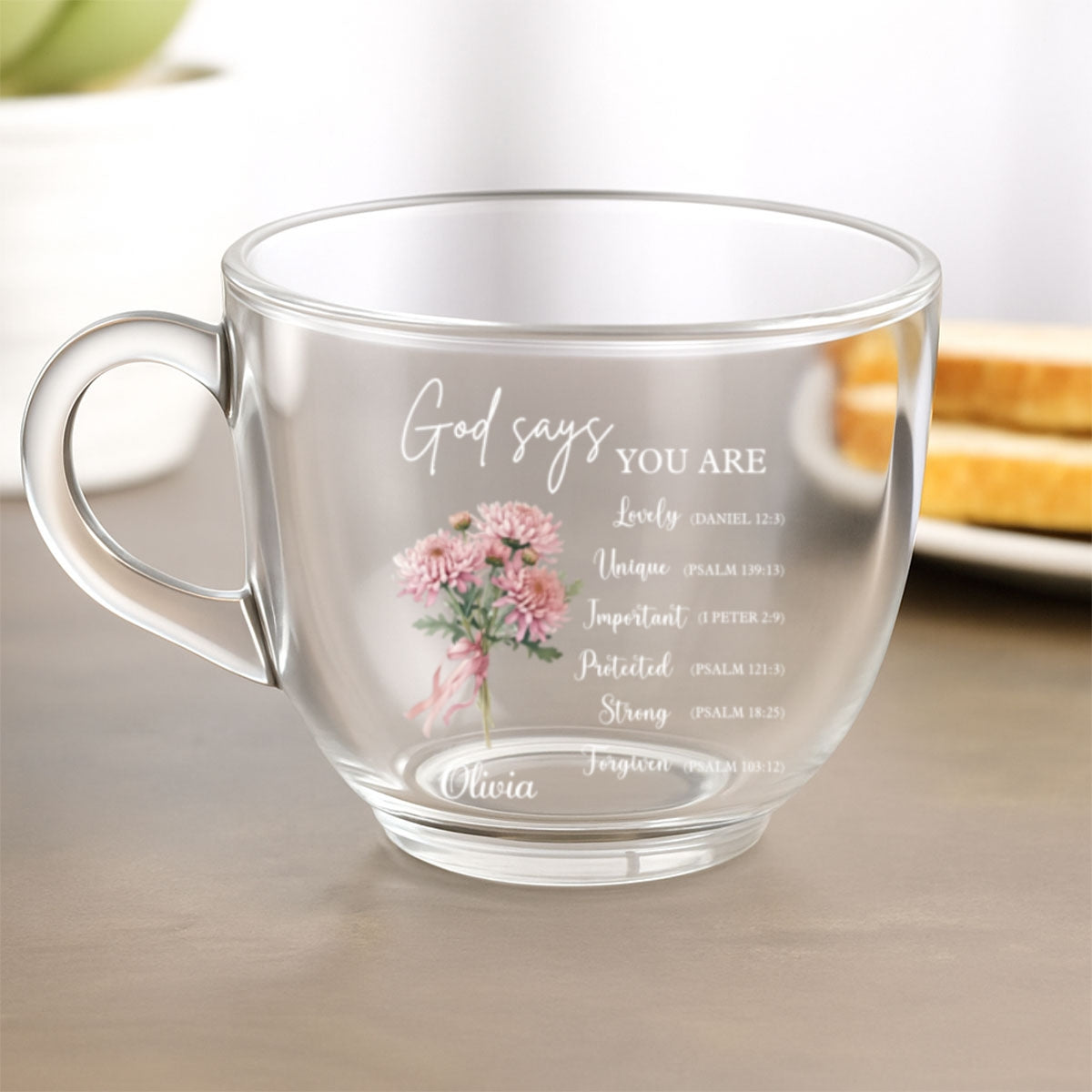 You Are Lovely - Personalized Custom Glass Tea Cup