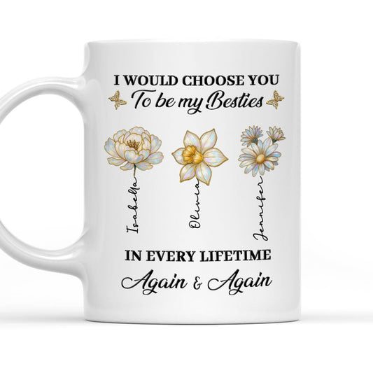 True Friends Always - Personalized Custom Coffee Mug