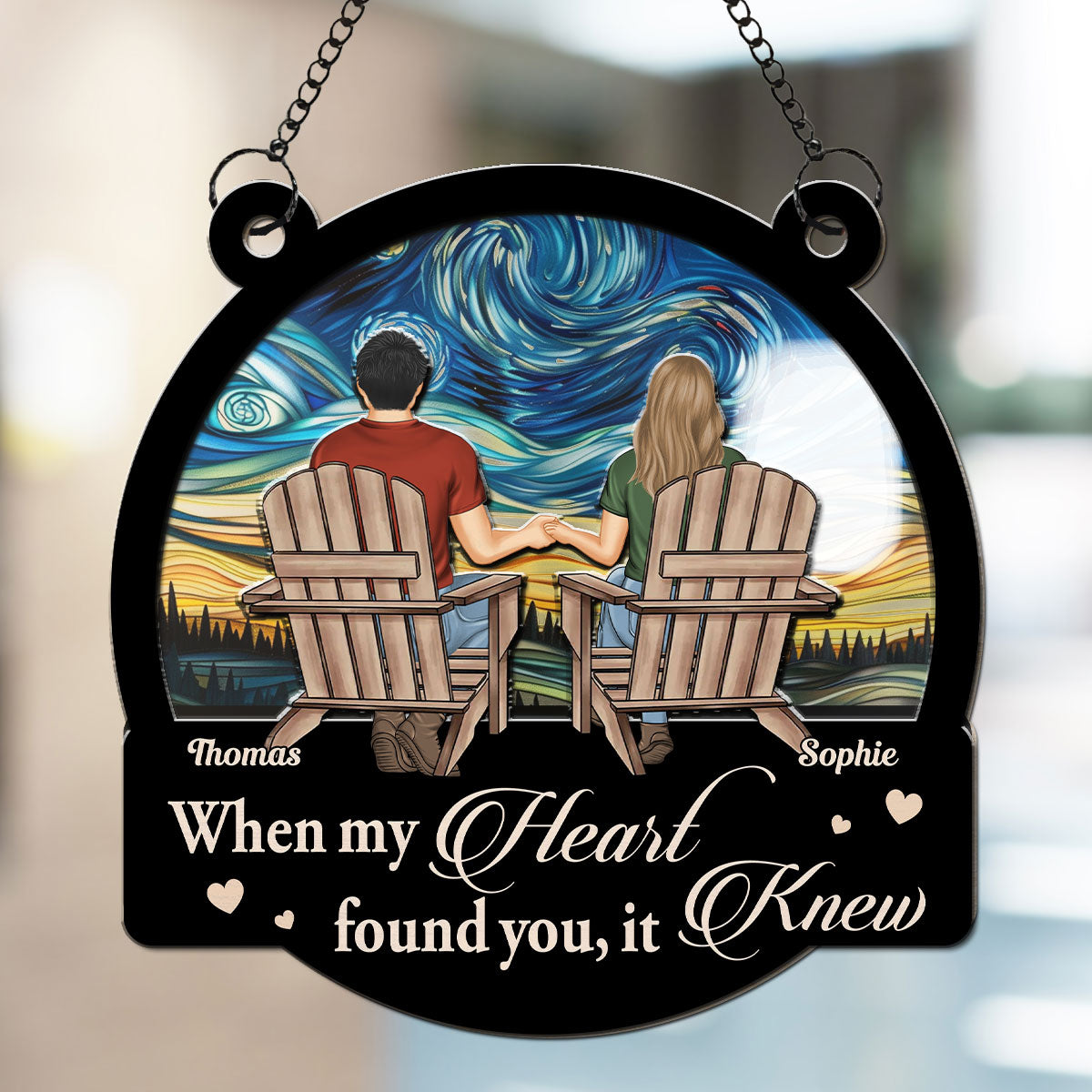 Love Began With Your Smile - Personalized Custom Suncatcher