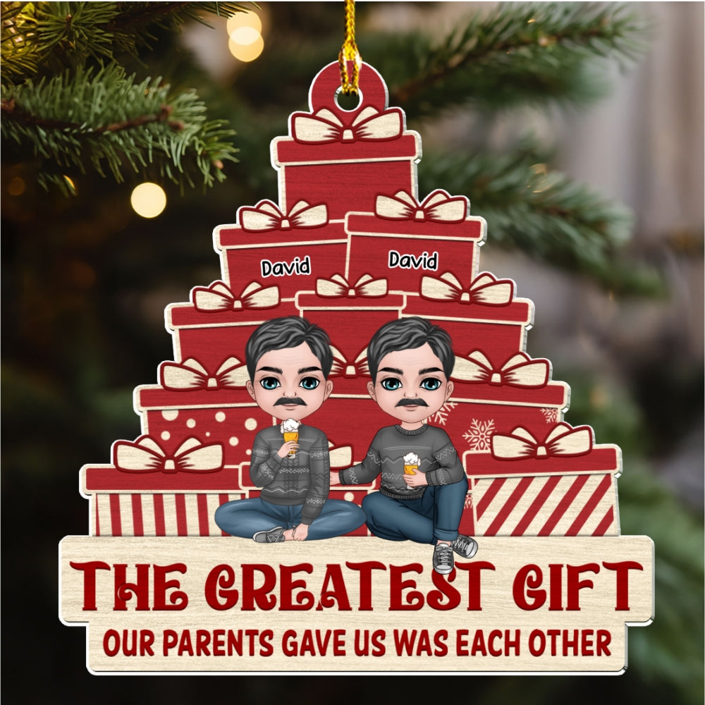 The Greatest Gift Our Parents Gave Us - Personalized Custom Acrylic Ornament