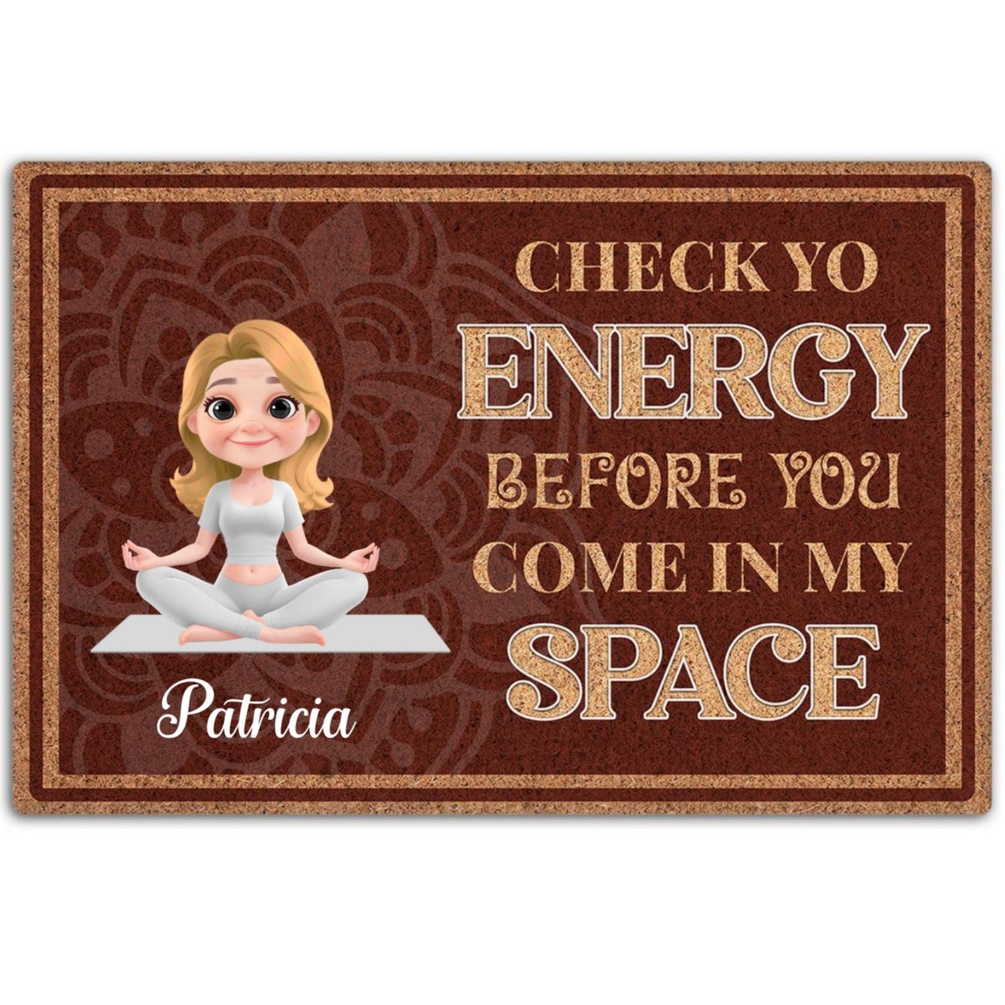 Breathe In Breathe Out - Personalized Custom Doormat