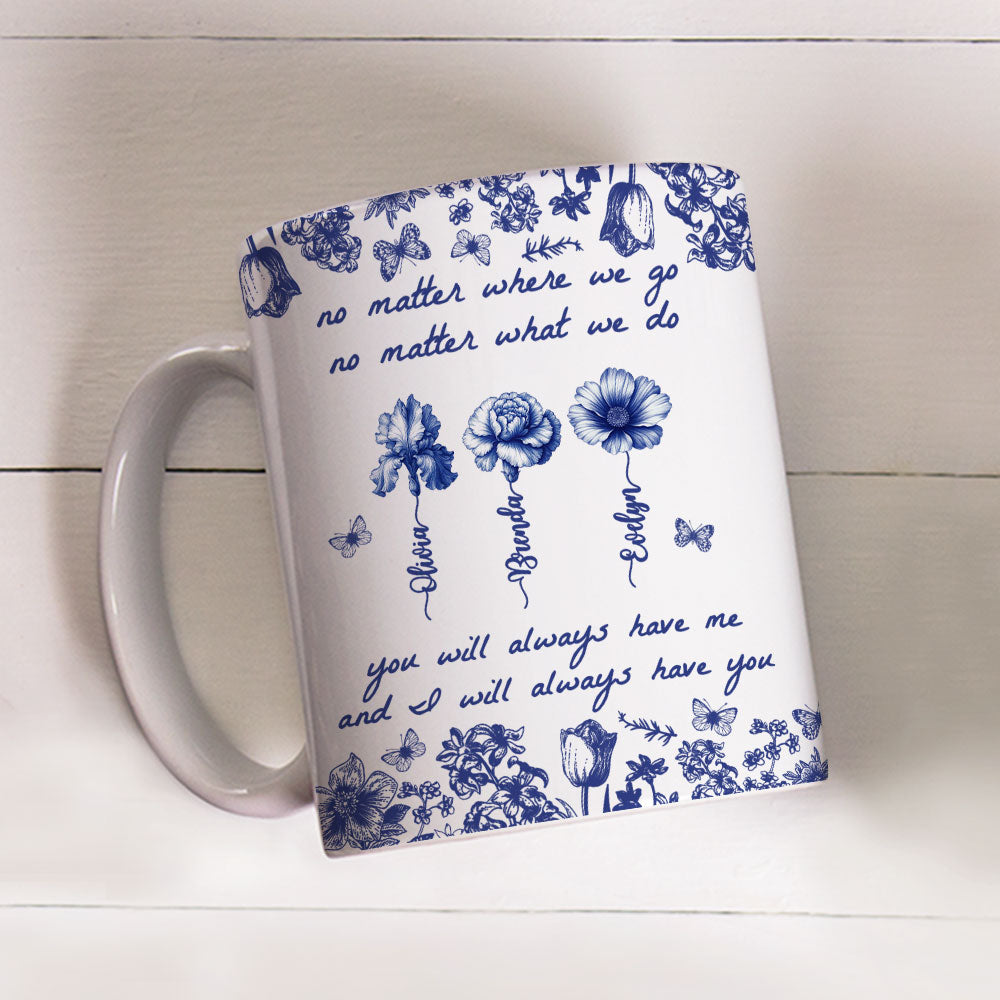 No Matter Where We Go - Personalized Custom Coffee Mug
