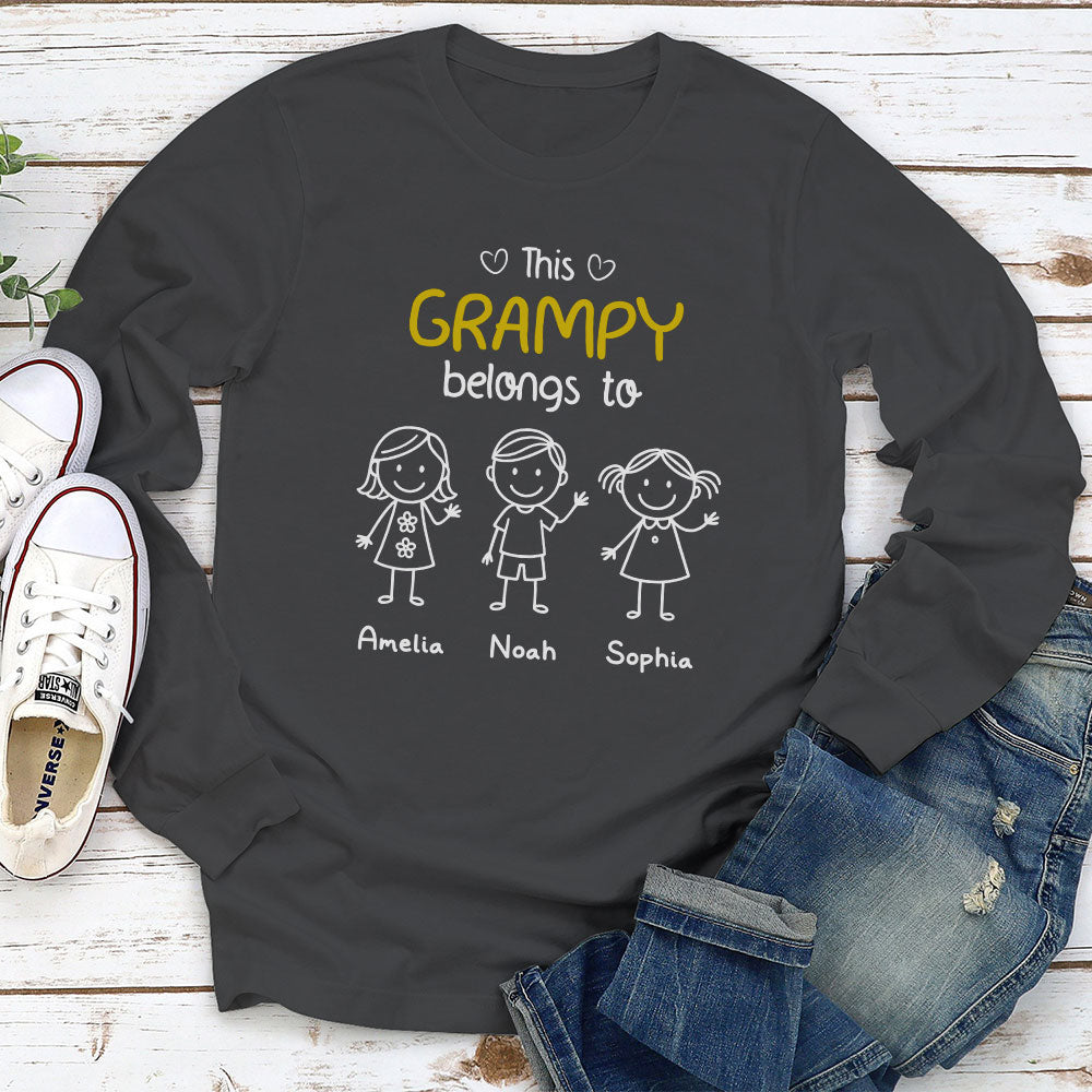 This Grandpa Belongs To Us - Personalized Custom Shirt