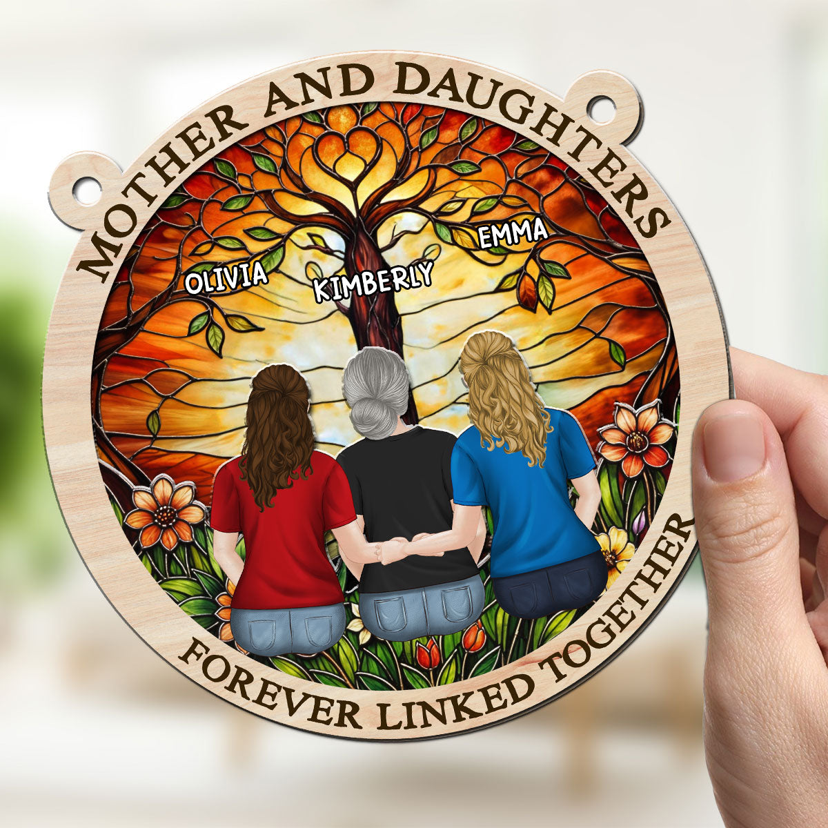 Forever Linked Together - Personalized Custom Suncatcher