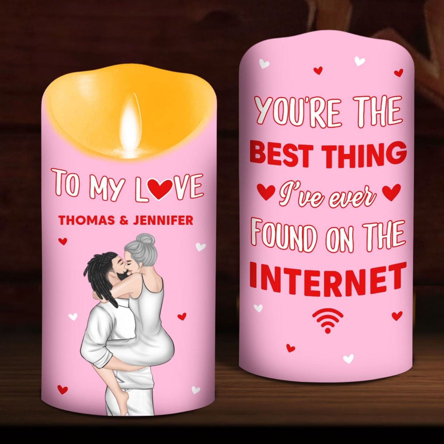 The Best Thing On The Internet - Personalized Custom LED Candle
