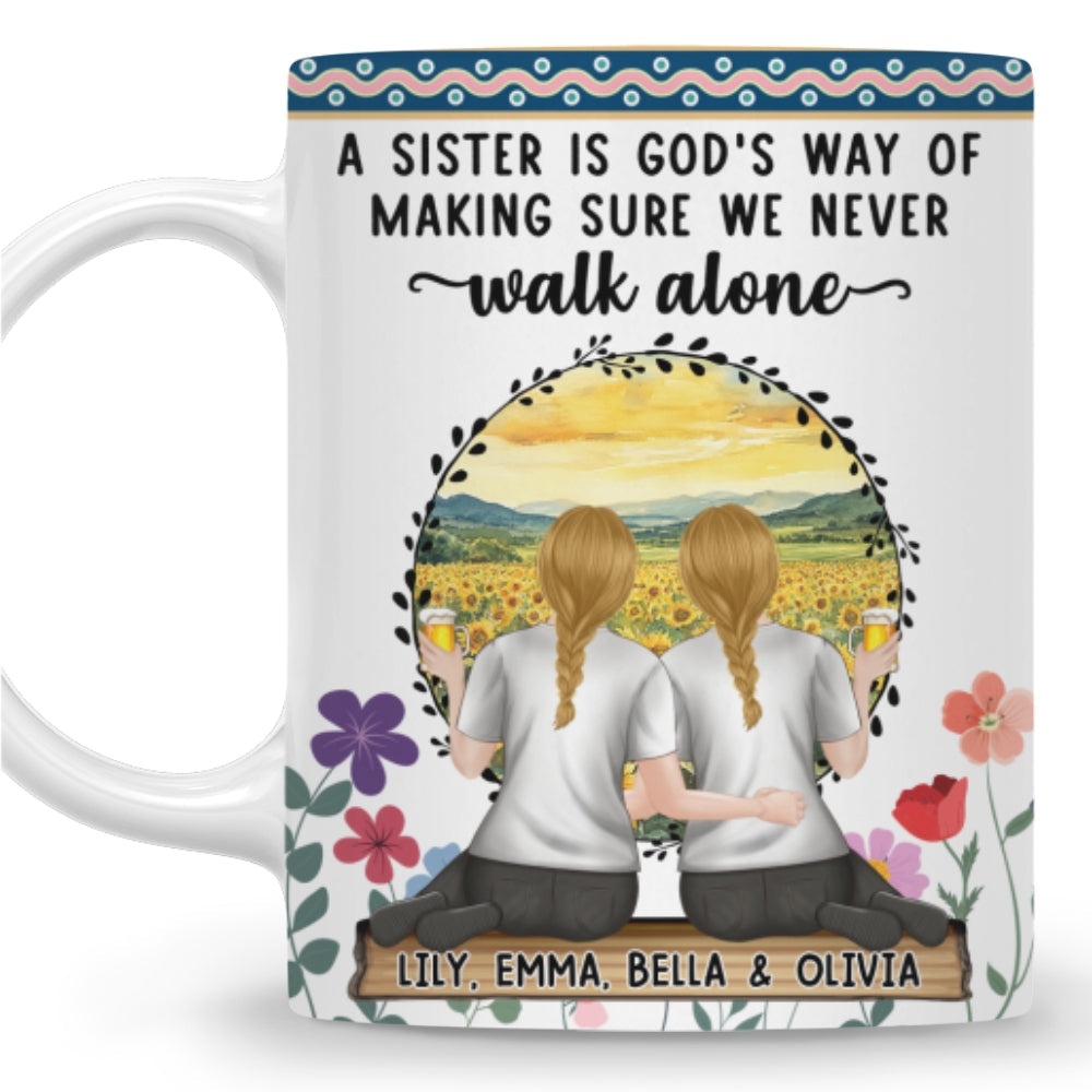 Our Friendship Is A Treasure I Cherish - Personalized Custom Coffee Mug