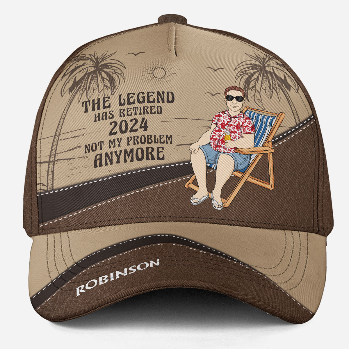 The Legend Has Retired Vintage - Personalized Custom Classic Cap
