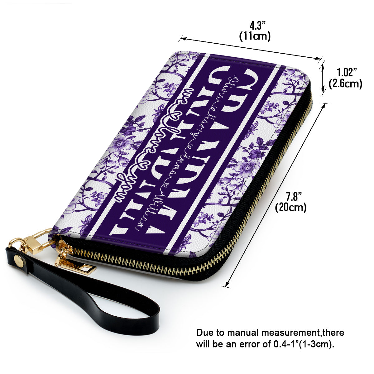 I Love You Mom - Personalized Custom Leather Wallet