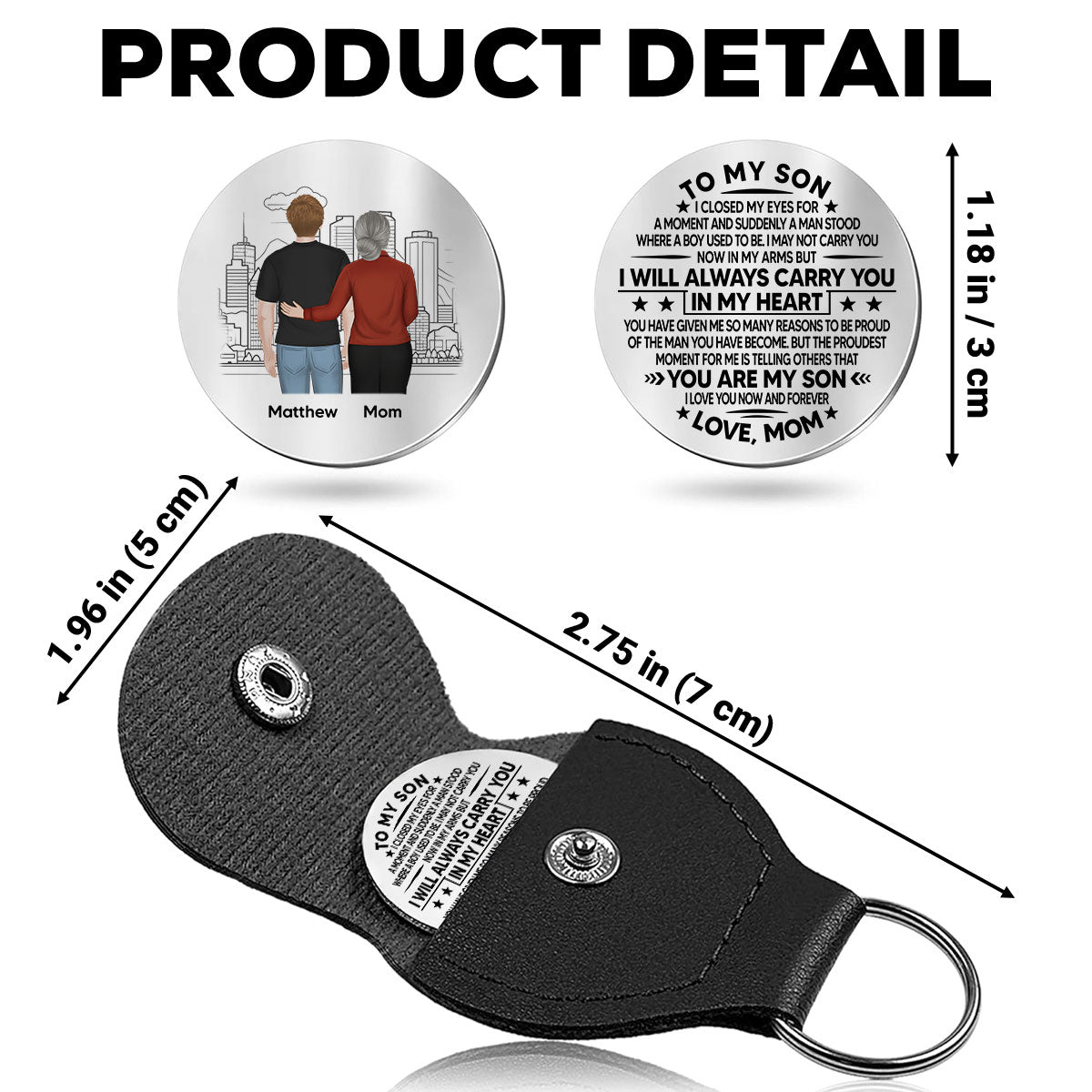 I Will Always Carry You - Personalized Custom Pocket Hug