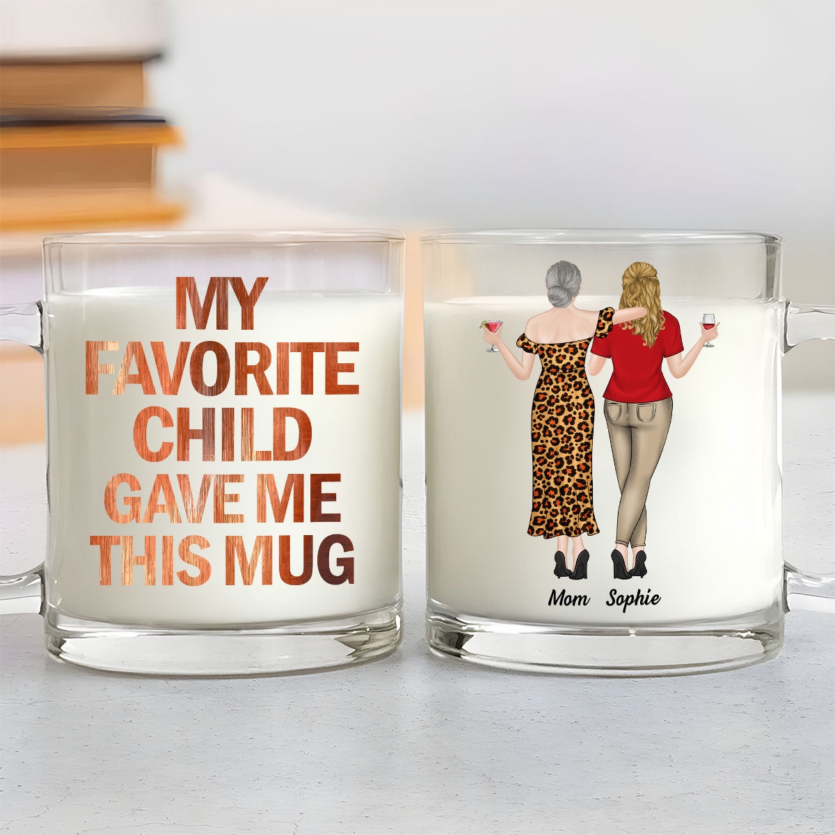 My Favorite Child Gave Me This Mug - Personalized Custom Glass Mug