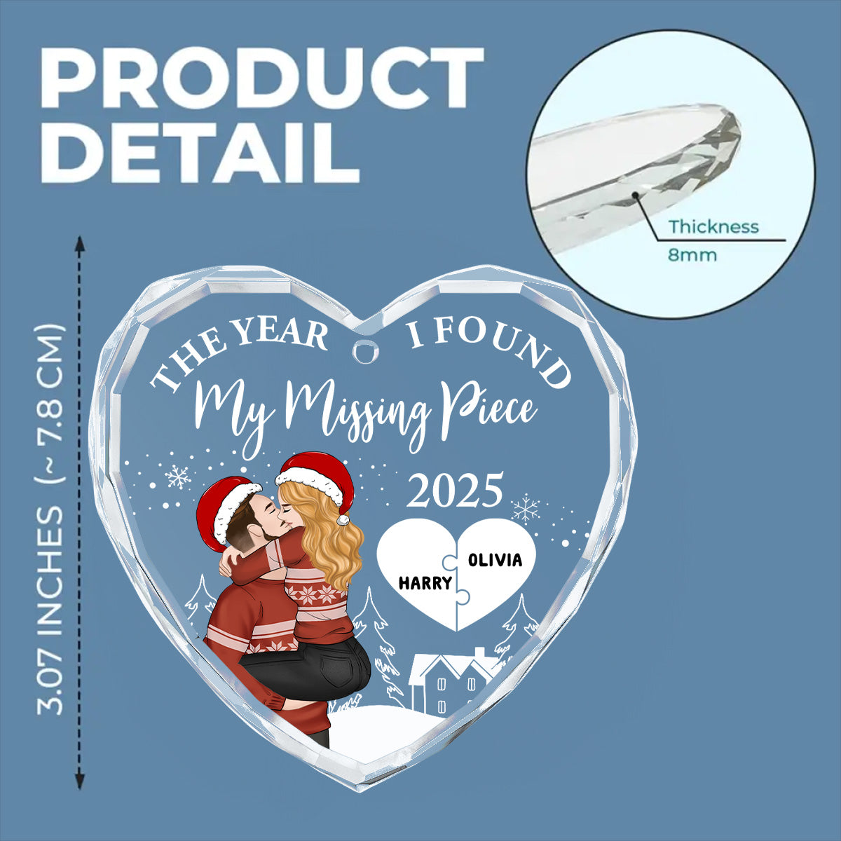 The Piece I Found - Personalized Custom Glass Ornament