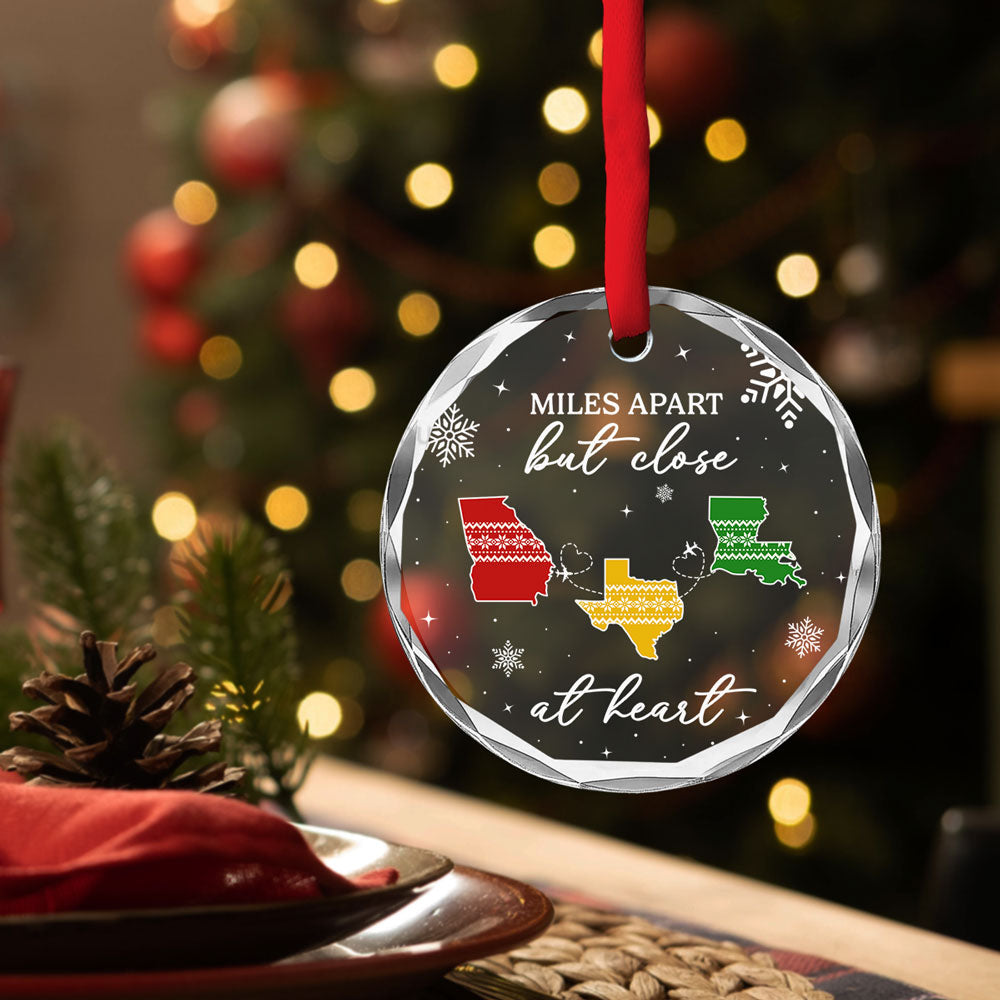 Home Is Where - Personalized Custom Glass Ornament