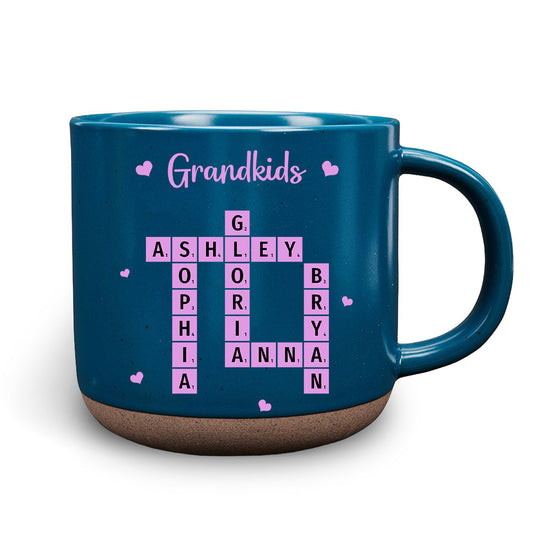 Grandkids Make Life More Grand - Personalized Custom Pottery Mug