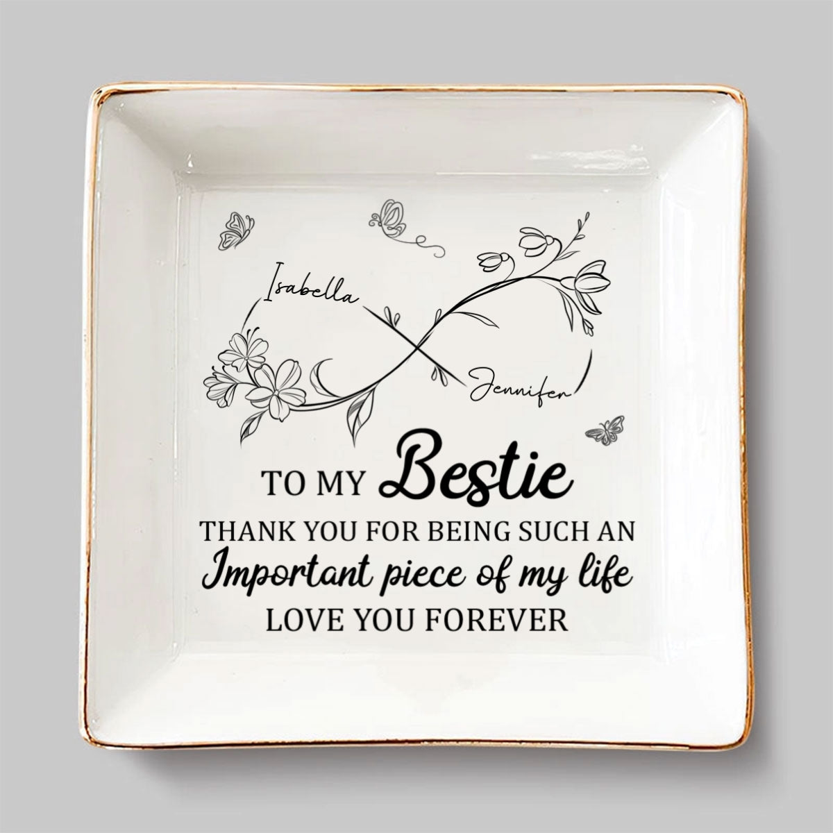 An Important Piece -  Personalized Custom Jewelry Dish
