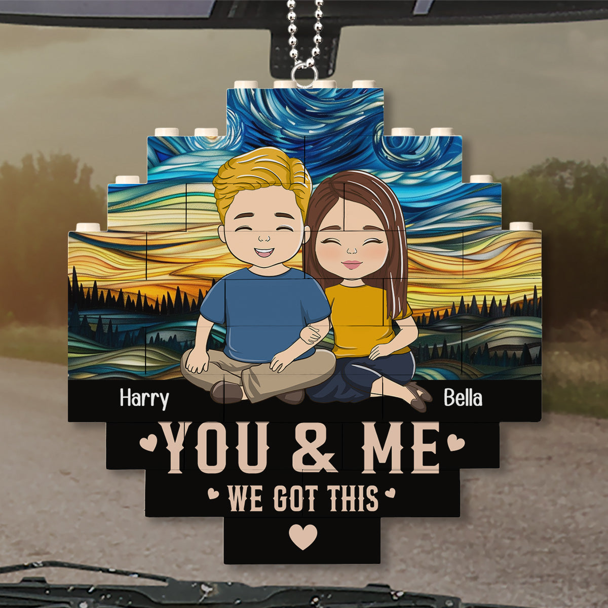 We Got This - Personalized Custom Puzzle Car Ornament