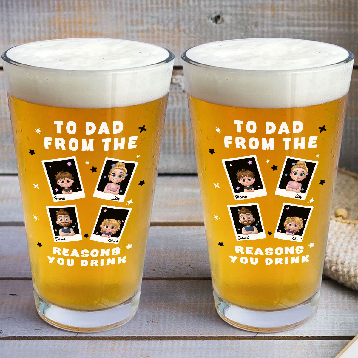 Best Daddy - Personalized Custom Beer Glass
