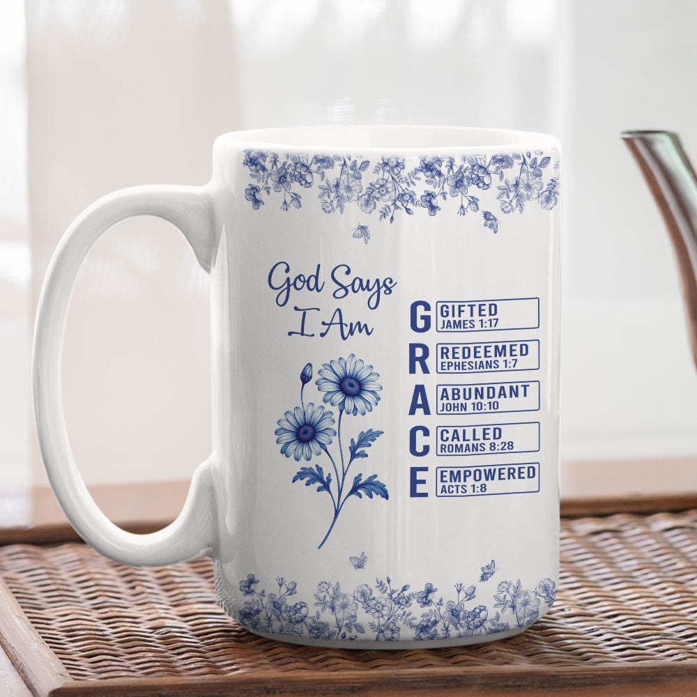 As God Says - Personalized Custom Coffee Mug