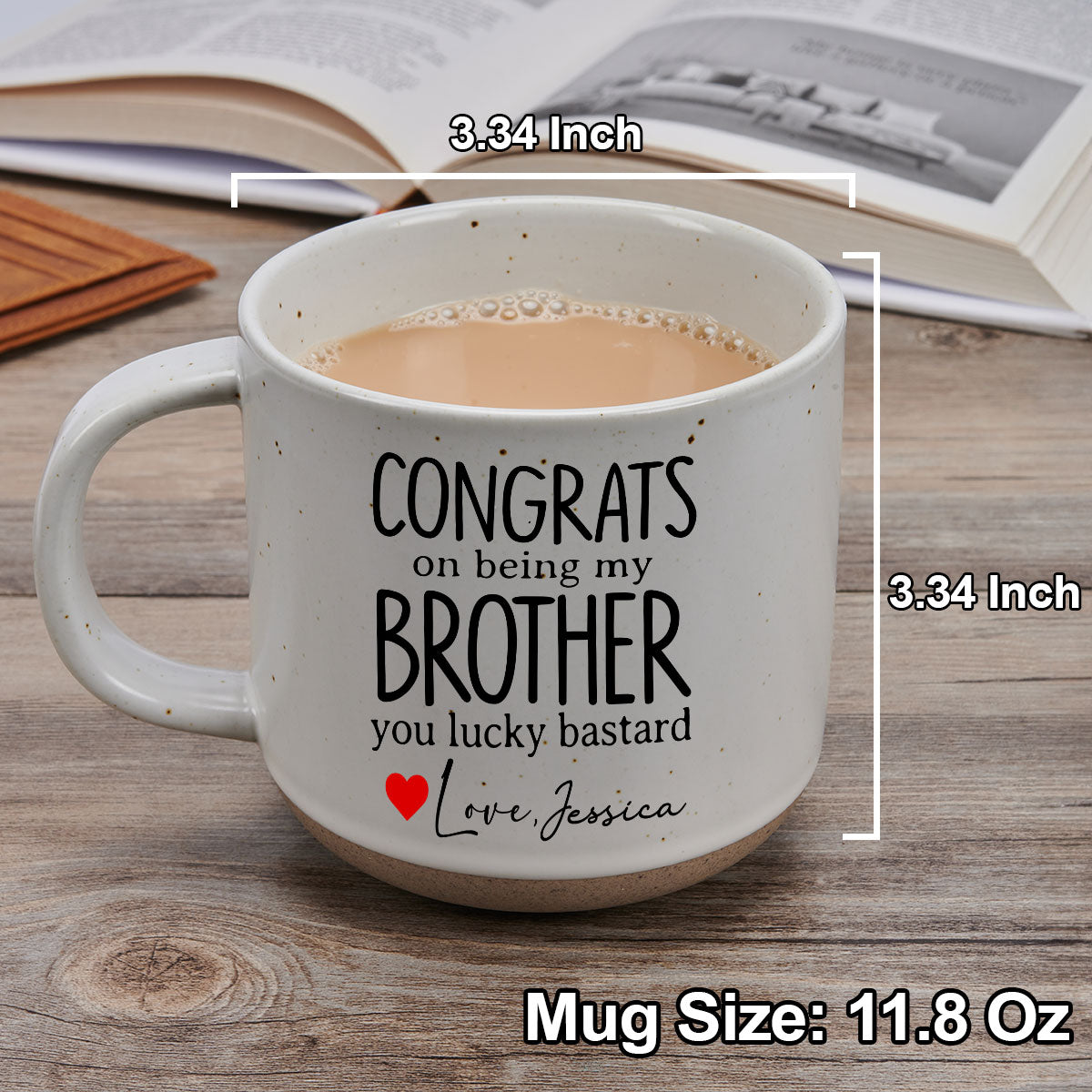 You Are An Awesome Brother - Personalized Custom Pottery Mug