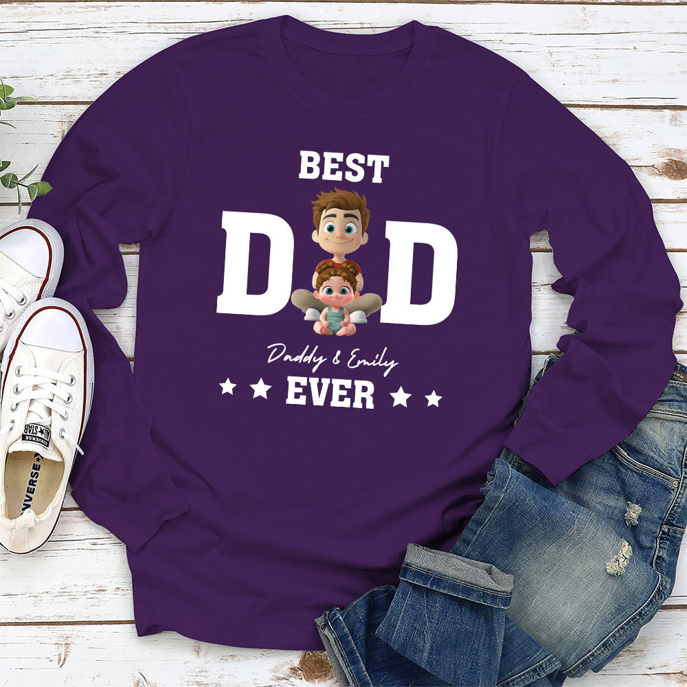 Best Dad And Awesome Kid - Personalized Custom Shirt